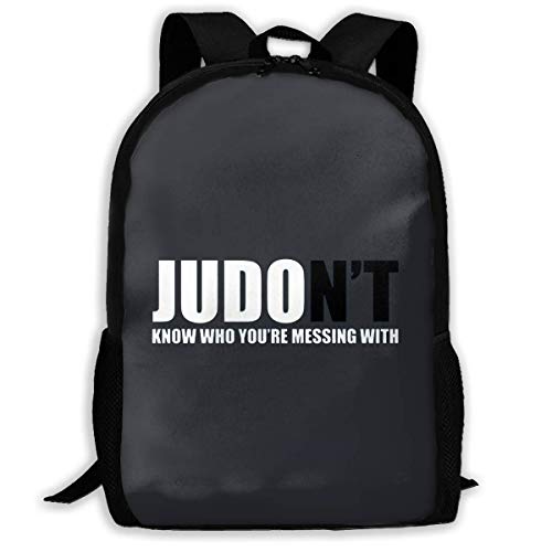 BUGKHD Mochila ligera Judo Don t Know con estampado de artes marciales