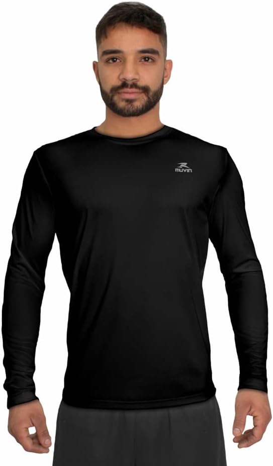 Camisa Dry Basic LS Muvin – Manga Longa – Masculina – Proteção Solar UV50