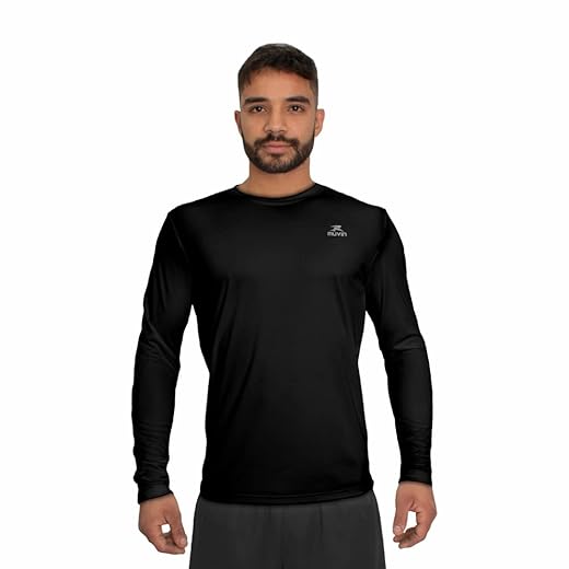 Camisa Dry Basic LS Muvin – Manga Longa – Masculina – Proteção Solar UV50 – Camiseta Para Academia – Treino Funcional – Pilates – Yoga – Corrida – Ginástica – Fitness – Caminhada – Secagem Rápida