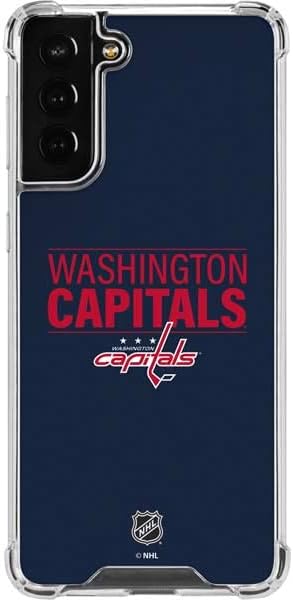 Skinit Clear Phone Case Compatible with Galaxy S22 Plus - Officially Licensed NHL Washington Capitals Lineup Design