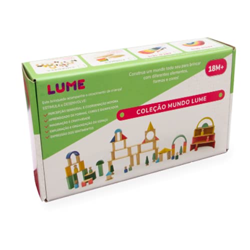 Kits e Gifts Brinquedos Cidadela para Montar em Madeira - LM93 - Lume