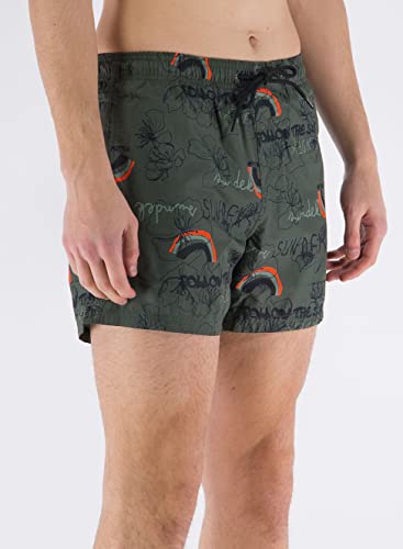 Sundek Boxer de playa corto Levin M633BDRT4KI bañador ecológico de hombre 4