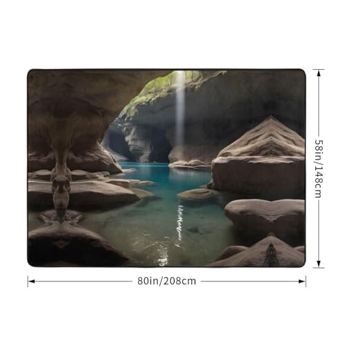Tapis Hidden Underground River pour table de chevet et bureau - 4