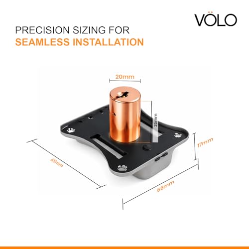 Image of VOLO Furniture Cupbord Combination Lock For Drawers And Cabinets, Cupboard /Cabinet /Safety /Wardrobe /Furniture Almirah Lock For Home And Office (25Mm, Rose Gold)