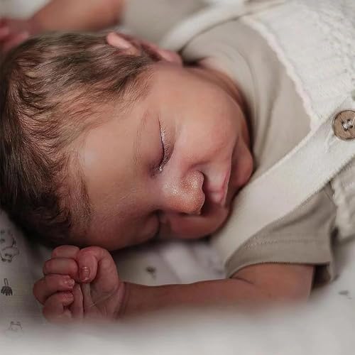 Muñeco Reborn Realista Vinilo 19 Pulgadas Niño miniatura 5