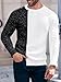 Taoliyuan Mens Ribbed Knitted Pullover Sweater Color Block Comfort Twisted Long Sleeves Sweaters, Black, Large