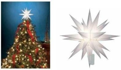 12" Lighted Moravian Star Tree Topper