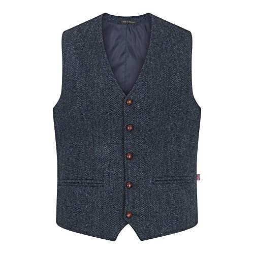 Walker and Hawkes Men's Harris Tweed Dalson Waistcoat