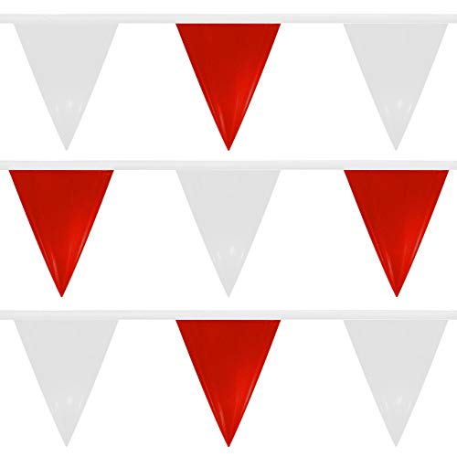 Water Gear Heavy-Duty Vinyl Backstroke Flags, Red/White, Swimmers