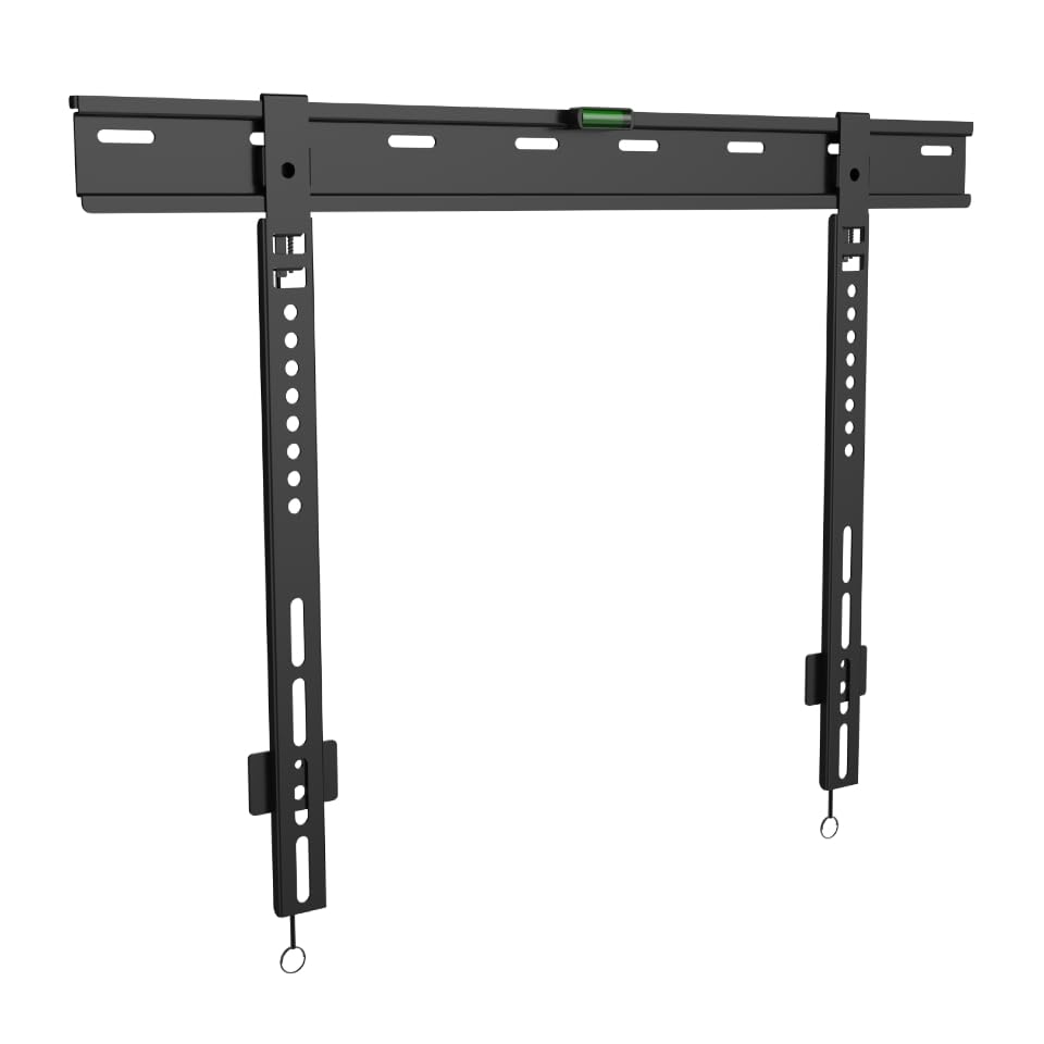 Soporte de pared para TV Unitronic de 37 – 61 pulgadas, fijo extra fino, capacidad de carga de 50 kg, grosor récord 10 mm, VESA universal, soporte para monitor plano TV