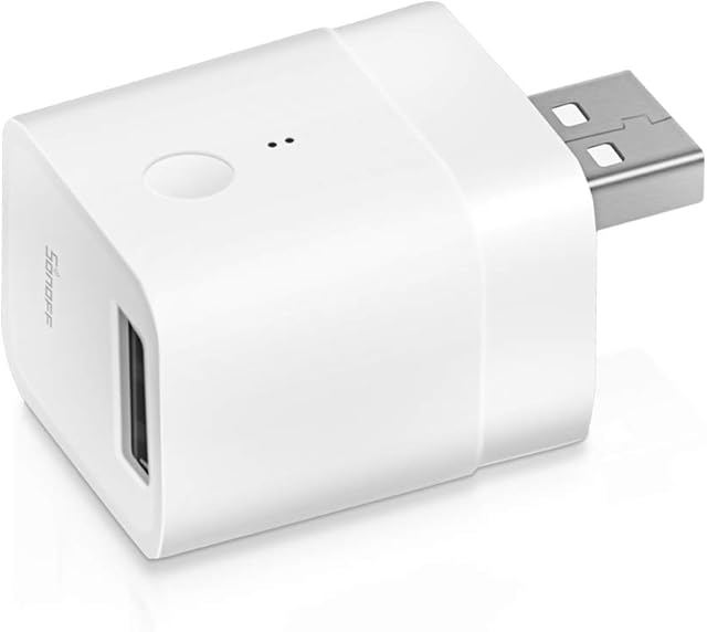 SONOFF Micro USB Smart WiFi Adaptor 5V, Smart Switch for Type A USB Devices, Works with Alexa/Google Home, APP Remote Control Switch, Voice Control, Timer Function, No Hub Required