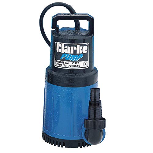 Clarke CSE2 1¼" 750W Submersible Water Pump, 253Lpm Flow, 10m Lift, 230V with Long Life Ceramic Shaft