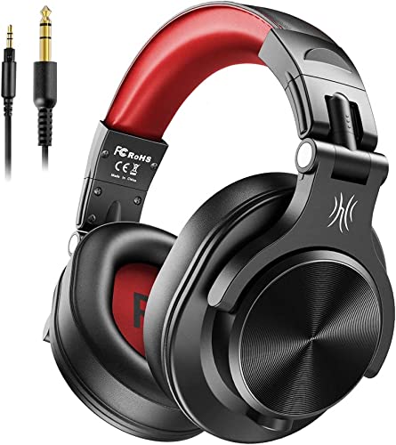 OneOdio Casque Audio Filaire, Fusion A71 Confort Léger Pliable Casque Piano avec Share-Port, Hi-Res Qualité du Son, 3,5 & 6,35 Jack, Headphone pour Monitor Phone PC Guitare Studio Contrôleur AMP DJ