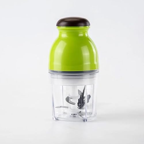Mini Processador Alimentos Eletrico Multiuso Carne Moedor Frutas (Verde)
