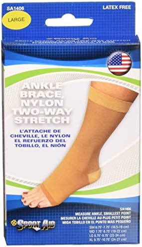 Sport Aid Ankle Brace Large Beige SA1406-1 Brace, Pack of 2