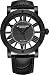 Stuhrling Original Winchester Mens Black Watch - Swiss Quartz Analog Date Wrist Watch for Men - Black IP Stainless Steel Mens Designer Watch with Black Genuine Leather Strap 881.03