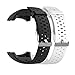 Produktbild Huwokxix Uhrenarmband kompatibel mit Polar M400 / M430, verstellbares Silikon-Sportarmband, Ersatzband für Polar M400 / M430 Smart Watch (schwarz+weiß)