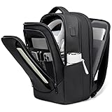 [FENRUIEN] リュック メンズ 大容量 ビジネスリュック 撥水 リュックサック マチ拡張 バックパック PCリュック 15.6インチ コンパクト 人気 ビジネスバッグ 型崩れ防止 USB充電ポート カジュアル マルチ 通学 出張 旅行 黒