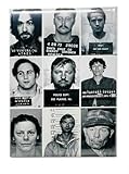 Infamous Serial Killer Mugshots Magnet – 3.5' True Crime Collectible Fridge Magnet Featuring Notorious...