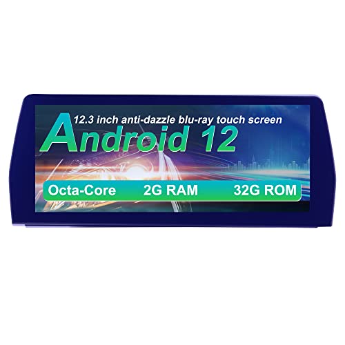 Android 12 Audio Stereo Car GPS Navigator for BMW 5 Series E60 with iDrive System 12.3 inch Blu-ray Touch Screen CarPlay (CIC System, Octa Core 2GB RAM 32GB ROM)
