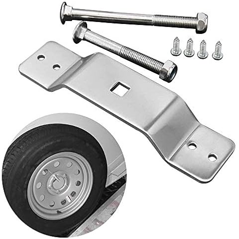 ELITEWILL Enclosed Cargo Trailer Spare Tire Carrier Wall Mount Wheel Bracket Rack Holder Cover