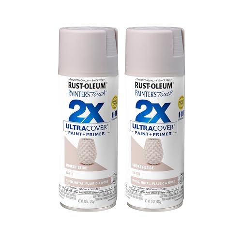 Rust-Oleum Painters Touch 2X Ultra Cover Spray Paint Satin Smokey Beige