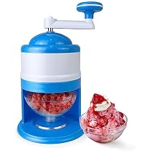 Ice Crusher,Hand Crank Ice Crusher, Mini Manual Rotarys Crushed Ice Maker,Portable Ice Shaver Manual with Shaved Ice Bowl for Drinks