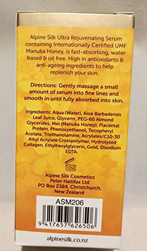 Alpine Silk Rejuvenating Serum | Collagen Cream W/Aloe Vera Vitamin E Enriching Support | Natural Ingredients #TOP4