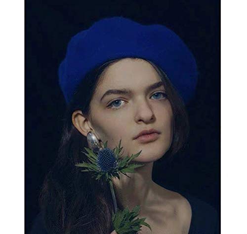 Image of Klong Women Wool Beret Hat French Style Solid Color