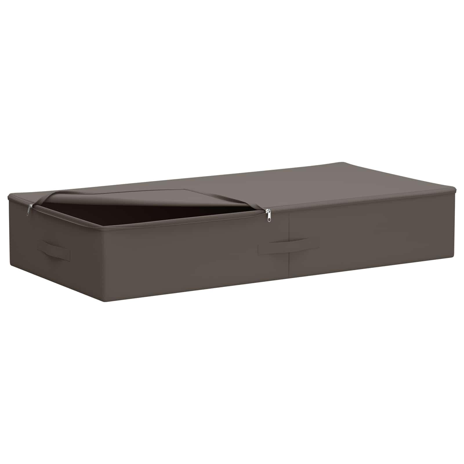 Générique Contenitore in tessuto non tessuto traspirante 50 x 30 x 25 cm, grigio, con due scomparti per organizzare giocattoli e vestiti, pieghevole per risparmiare spazio.