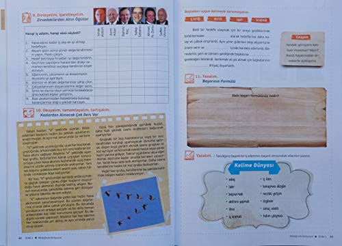 Turkish Language Course Book Set With Workbook, Intermediate Level, Yedi Iklim Turkce B2 #TOP7