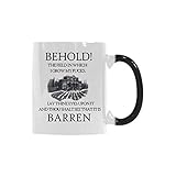 ABOUT THE DESIGN: 12 oz and C Shape -Easy to hold ,Image is printed on both sides unless otherwise indicated .PLEASE HAND WASH: Microwave and dishwasher are not recommended due to the special, heat-sensitive coating that gives this mug its magic.
