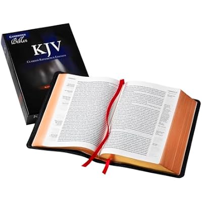 KJV Clarion Reference Bible, Black Edge-lined Goatskin Leather, KJ486