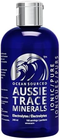 Aussie Trace Minerals – Magnesium Rich, Low Sodium, Complete Electrolyte Drops for Hydration, Energy & Recovery - 8oz / 240ml Liquid Supplement - Vegan, Keto Friendly