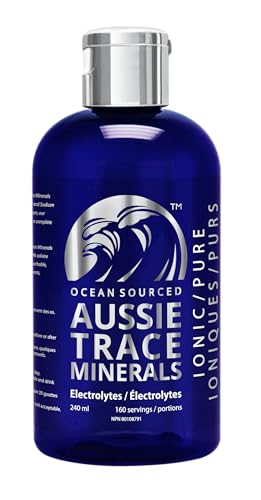 Aussie Trace Minerals – Magnesium Rich, Low Sodium, Complete Electrolyte Drops for Hydration, Energy & Recovery - 8oz / 240ml Liquid Supplement - Vegan, Keto Friendly
