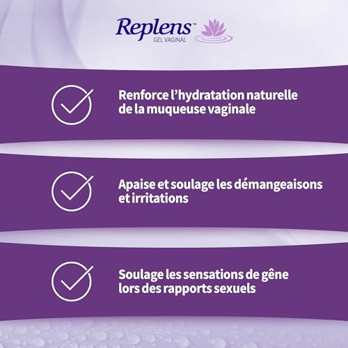 REPLENS - Gel Hydratant Vaginal pour Sécheresse Intime, Sans Parfum ni Hormones, Lot de 8 Unidoses – vue 7