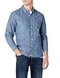  Levi\'s Sunset 1 Pocket Shirt Camisa Vaquera, Azul (Chambray Indigo 0345), Large para Hombre