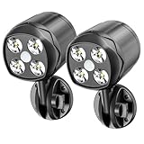Outdoor Motion Sensor Light Battery Operated, Hotomely IP65 Waterproof Ultra Bright Motion Sensor Outdoor Lights Head Adjustable with 8W 600 Lumen 6000K 4LEDs for Garage Yard Porch and Patio (2 Packs)