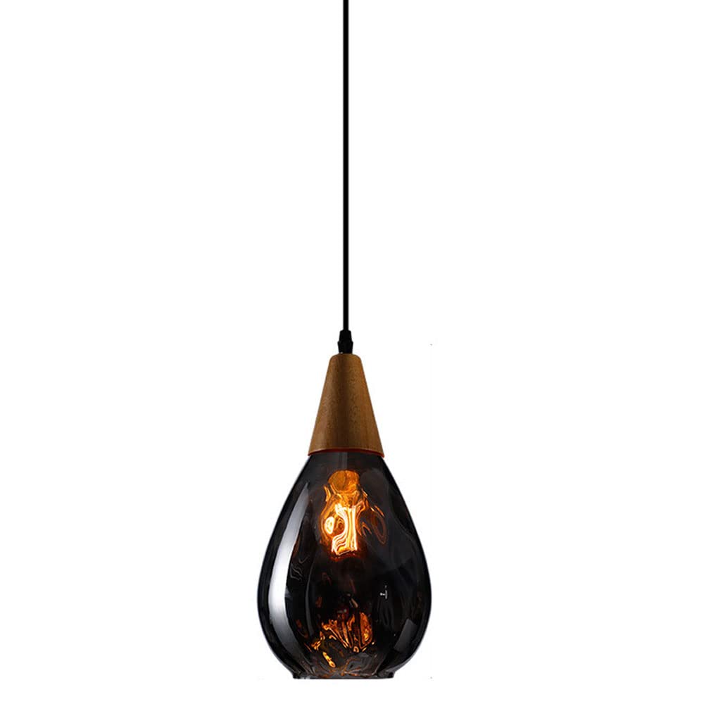 Luz colgante de techo contemporánea con vaso de lágrimas para isla de cocina 6