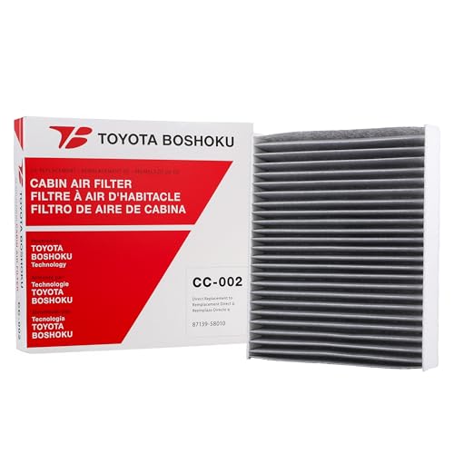 Toyota Boshoku (TB) Cabin Air Filter Engineered as Direct Replacement of 87139-58010 Fits 2018-2024 Toyota Camry 2.5L GAS; 2018-2026 Camry 2.5L HYBRID; 2016-2022 Lexus RX350 3.5L GAS