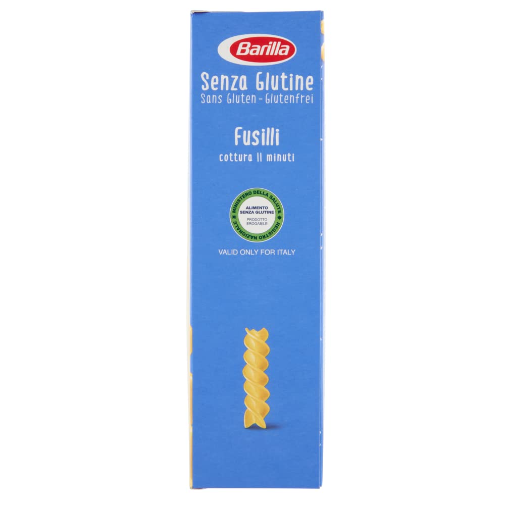 Barilla Pasta Fusilli sin gluten de arroz y maíz – Pack de 28 (28 x 400 g)