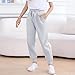 Girls Fleece Lined Sweatpants - Toddler Girl Joggers Elastic Waist Drawstring Trendy Athletic Pants Tapered Pull On Pant Wide Leg with Pockets Cute Clothes for Teen Fashion 02# White 12 Years