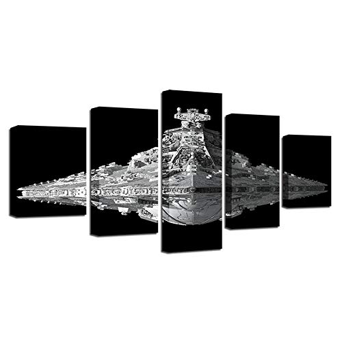 Battleship Canvas Artwork décoration murale salon triptyque moderne - 2