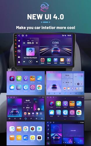 Radio de coche Android 15 para Citroen C2 C3 2001-2010 con navegador GPS de 9 pulgadas 4