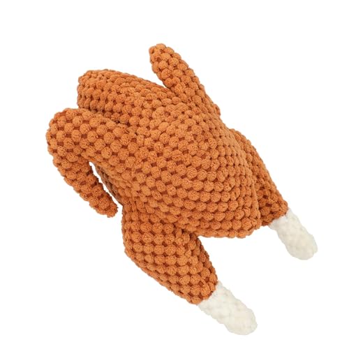 BWOGUE Thanksgiving Turkey Dog Toy, Durable Squeaky Plush Dog Toys, Stuffed Pet Chew Toys Thanksgiving Interactive Pet Toys for Puppy Small Medium Dogs