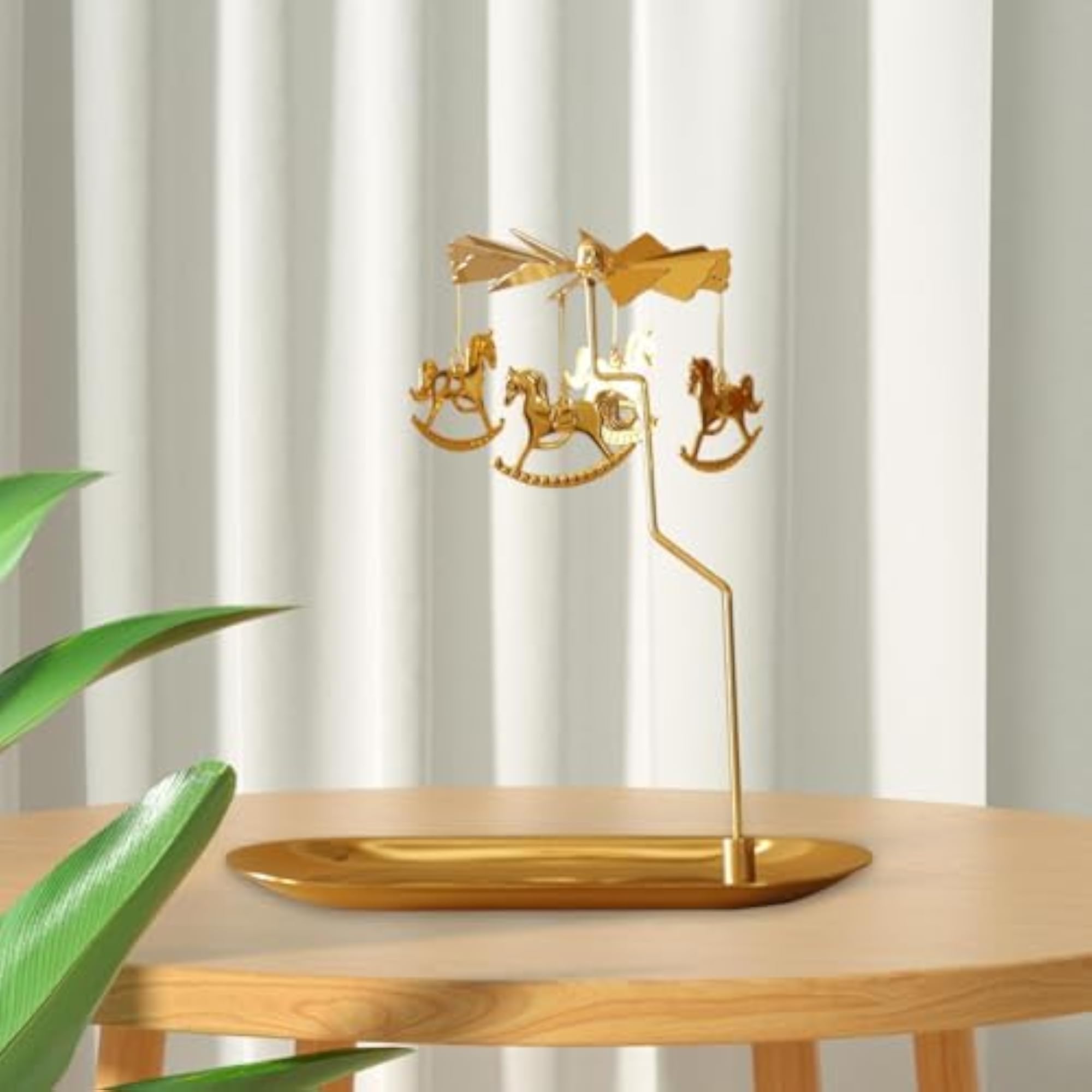 Rotary Candle Holder with Tray for Anniversary