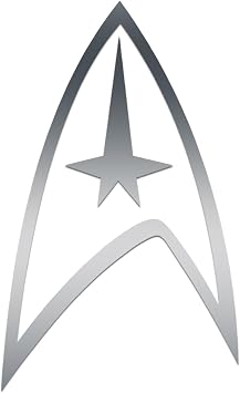Star Logo Fleet Sticker Vinyl Decal Notebook Car Window Laptop 3" x 5" Silver
