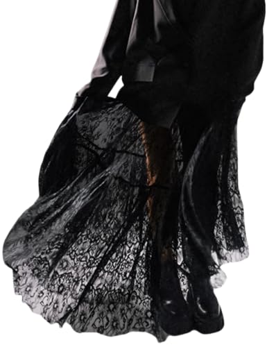 Perbai Damen Sexy Sheer Spitzenrock Hohe Taille Floral Stickerei...