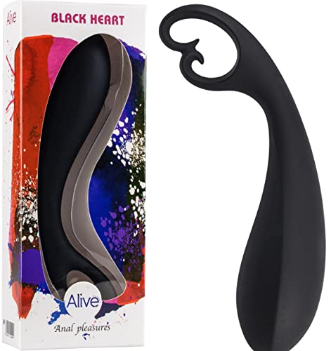 Alive Dong Black Heart Godemichet Noir 16 cm