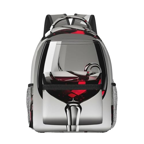 Sac de travail ordinateur portable avec imprimé verre à vin approuvé avion
